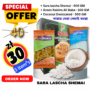 SARA Lascha Shemai - 400 GM + Green Raisins Ali Baba - 100 GM + Coconut Desiccated - 300 GM