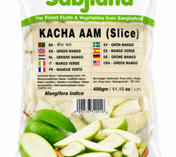 Kacha Aam (Slice) – Frozen Green Mango 400g