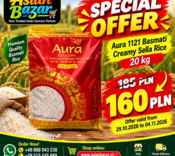 Rice basmati sella 20kg Aura